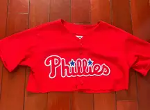 Cropped Phillies Button Up