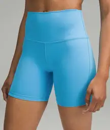 Lululemon Align High Rise Short 6" in Kayak Blue Light Size 8