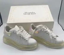 Alexander McQueen White and Cream Sneakers