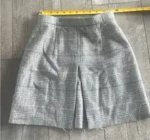 Vintage Dark Academia Size 4 Petite Wool High-Waisted Skirt