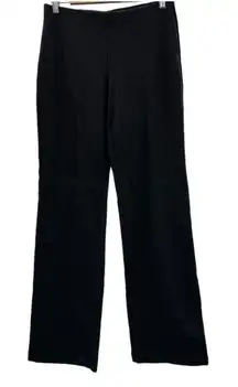 Eileen Fisher‎ Dark Gray Mid Rise Straight Leg Pull On Dress Pants Size XS