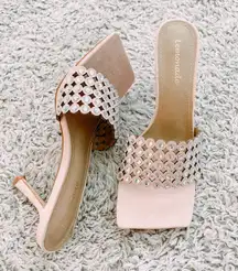 New Boutique Slip On Square Toe Mule High Heels