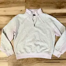 L.A. Hearts Grey and Purple Cropped Sweatshirt Women’s Small