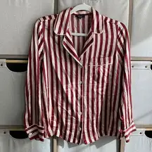 Rails satin stripe blouse