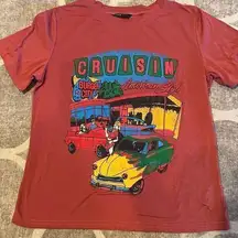 SheIn 
oversized graphic classic car tshirt size small