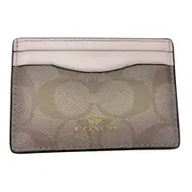 COACH Slim Card Case In Signature Jacquard