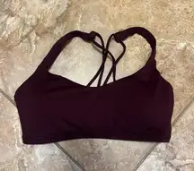 Maroon Sports Bra