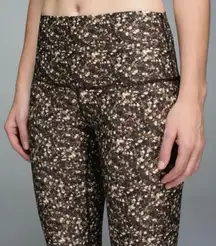 Lululemon Shine Tight Size 4 SEE MEASUREMENTS Shimmy Shimmer Multicolor Brown