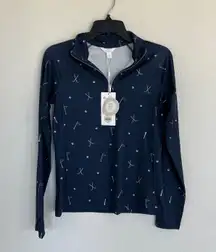 Golf Printed Pullover UPF 50+ Size XS NWT