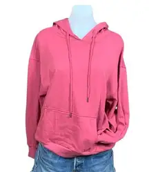 Oversized Hoodie Sweatshirt Slate Pink MEDIUM Kangaroo Pocket Nordstrom NEW