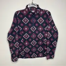 Eddie Bauer fleece quarter zip pullover size large‎
