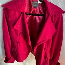 Forever 21 Fuchsia pea coat