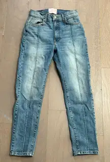 REVICE‎ Venus Crop Jeans Sz 28 High Rise Star Butt Skinny Seamed Stargazer Indie