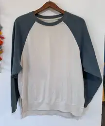 American Eagle Soft Jegging Fit Oversized Sweatshirt Womens Sze Small Colorblock