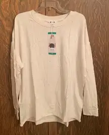 Three Dots fleece lined long sleeve top XL NWT