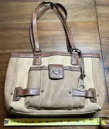 Boc s Tan Suede Shoulder Purse