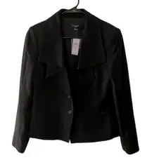 Ann Taylor Wool Blend Structured Double Lapel Blazer Size 12P