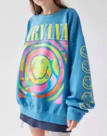 NWOT  Smile overdyed sweatshirt very oversized size L/XL