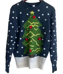 DIVIDED Christmas Women Sweater S Crew Neck Long Sleeve Jingle‎ Bell Novelty