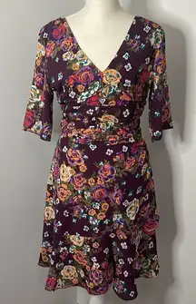 WAYF wine floral mini dress. NWT. Size Small.  Wedding. Party. Cocktail.