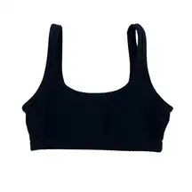 TNA  TnaBUTTER Mini Scoopneck Bra Top Sz 2XS Black