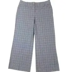 LANE BRYANT THE ASHLEY Curvy Fit Women's Grey Checked Dress Pants Sz 22S