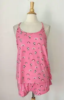 Snoopy Peanuts Pink Pajama Set