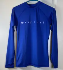 Rip Curl Cobalt Long Sleeve Swimsuit Shirt Size Small EUC #2029
