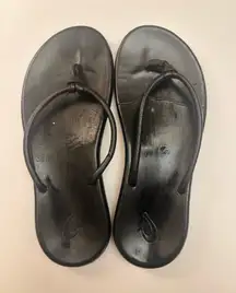 OLUKAI Huawai Women's Leather Sandals, Size 7