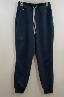 Figs High Waisted Zamora Jogger Scrub Pants women's S Dark Harbor