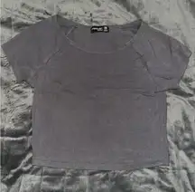 NWOT Grey Crop Top 👽🩶🐺
