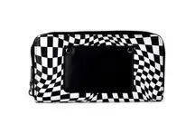 No Boundaries checkered wallet