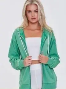 Green Zip Up Hoodie