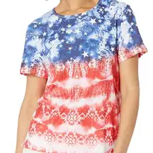Gloria Vanderbilt American Flag T-Shirt