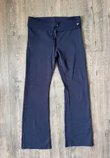 Aerie Y2K Navy Fold Over Flare Sweatpants- Size Large