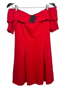 Revolve x NBD Off Shoulder Red Mini Dress NWT Sz. M