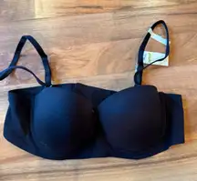 Aerie Sunnie Strapless Bra 34B Black Smooth Comfort Everyday‎ Lingerie NEW