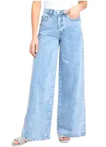 Universal Thread Blue Super Wide Leg Jeans Casual Plus Size 14 NWT