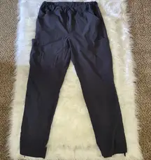 Dark Gray Scrub Joggers With Side Pockets