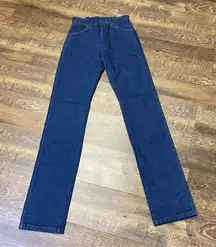 NEW Wrangler Cowboy Cut Jeans Natural Rise Dark Blue 14MWZ Slim Fit Womens 5x36
