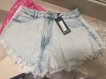 Distressed Jean Shorts