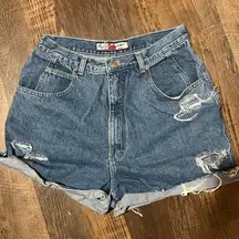 Vintage Gloria Vanderbilt Distressed Denim Jean Shorts