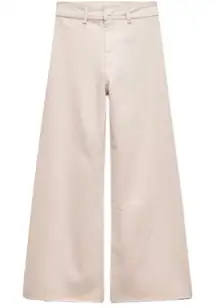 Wide-Leg Marine Jeans