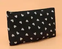 Heart pattern makeup bag