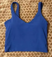 NWOT Lululemon Align Tank Top Night Sea Nulu Built-In Bra Size 2