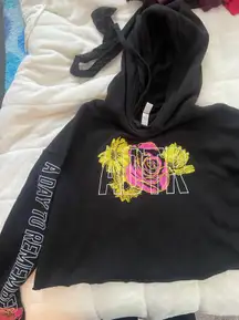 Cropped Fleece Hoodie