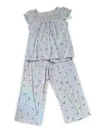 Laura Scott Light Purple Floral Pajama Set