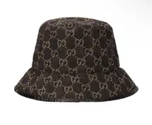 GG Denim Canvas Bucket Hat size L