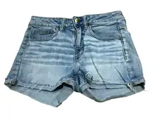 American Eagle Outfitters Super Stretch Hi Rise Denim Jean Shorts Size 2