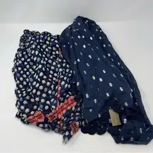 J. Crew NWT Navy Blue Lightweight Linen Cotton Scarves